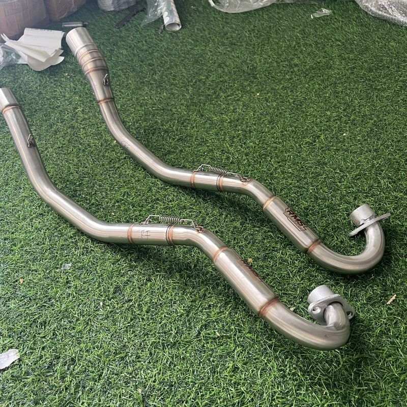 leher crf150l klx dt bending premium rms muffler original inlet 38 dan 50