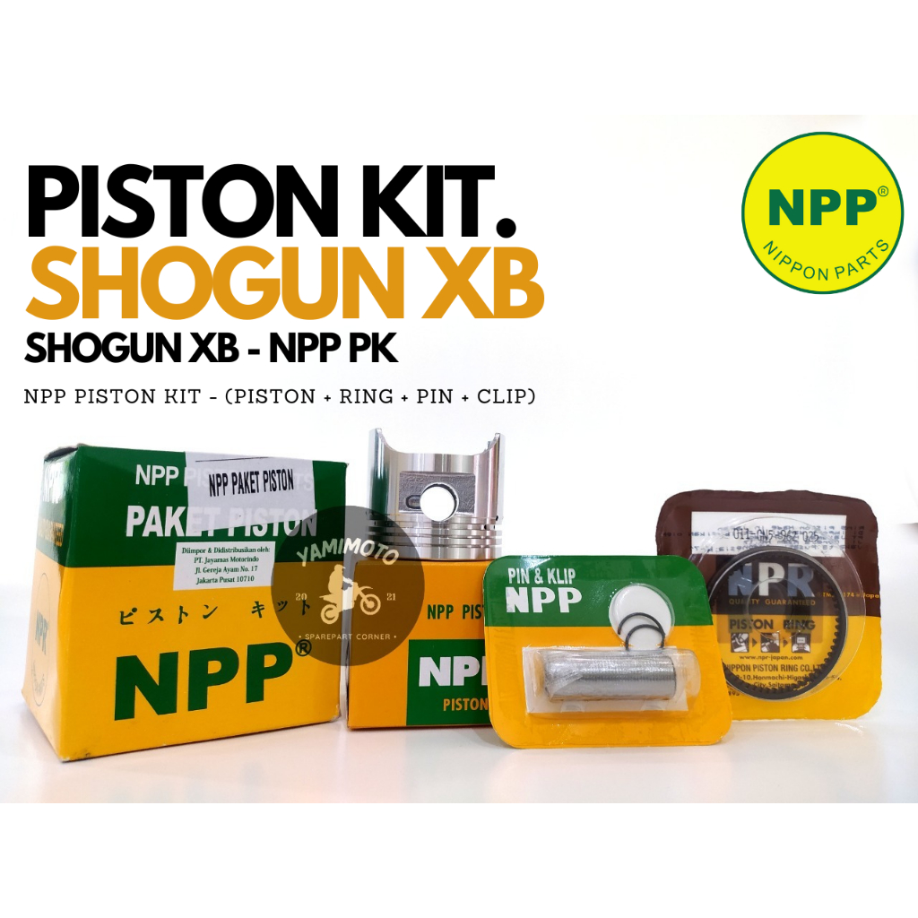 PISTON KIT NPP SHOGUN XB STD 0.50 1.00 1.50 SEHER PAKET