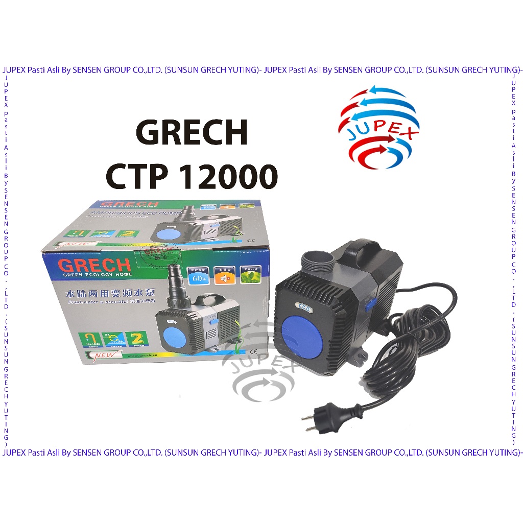 SUNSUN GRECH CTP 12000  WATER PUMP SUNSUN CTP 12000 HEMAT LISTRIK AMPHIBIOUS ECO PUMP