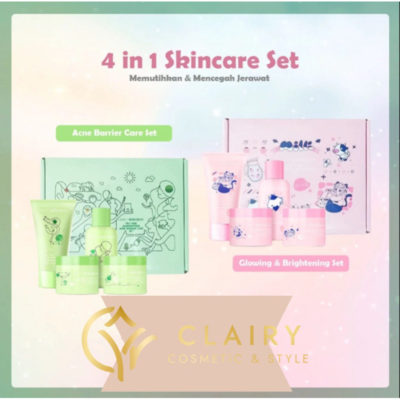 BIOAQUA SKINCARE SET (4 in 1) bisa buat kado loh