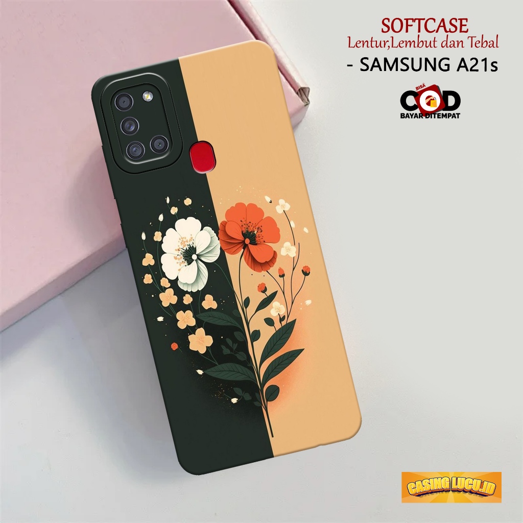 Case Hp Samsung A21s - Fashion Case AESTHETIC - Casing Samsung Galaxy A21s - Softcase TPU Pro Camera