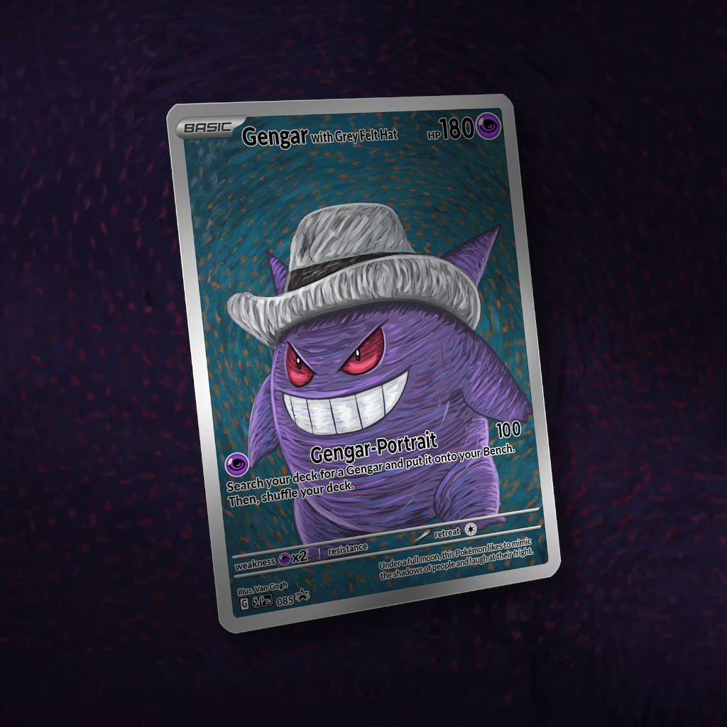 KARTU POKEMON TCG HOLOGRAM SPECIAL GENGAR VAN GOGH MUSEUM