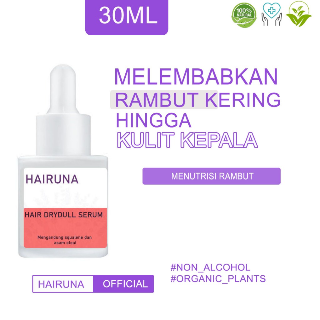 Serum rambut kering dan mengembang Vitamin Rambut Kering Hair Serum Rambut Kering Hairuna