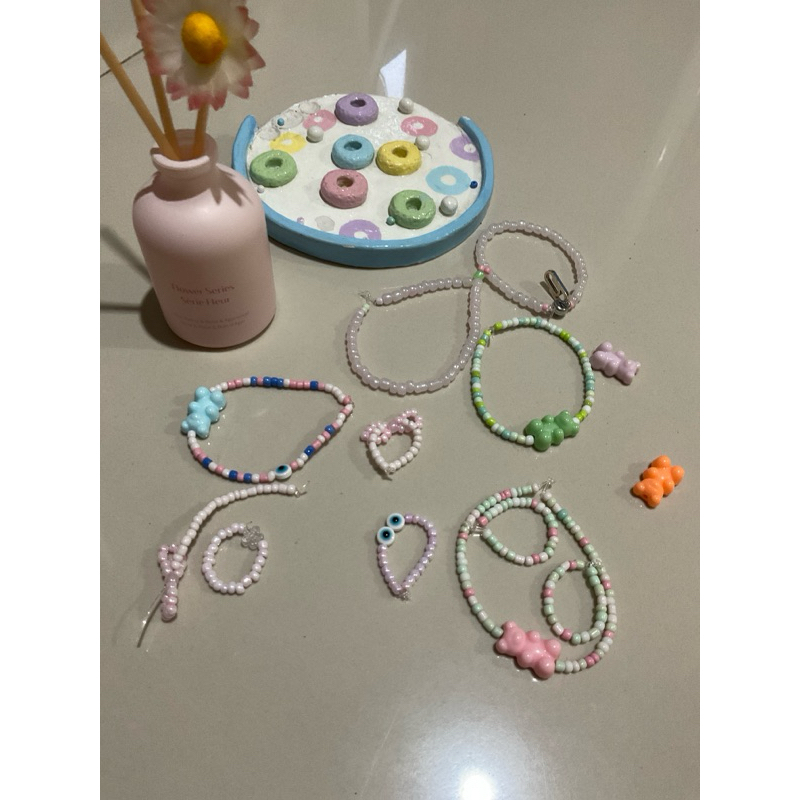 GELANG Cincin MANIK Beads Lucueye gummy bear| beads