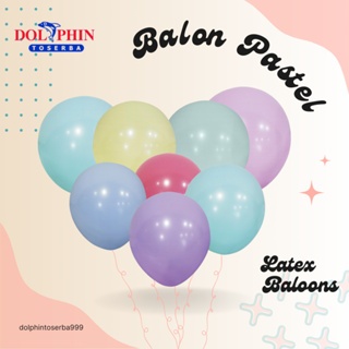 (ISI 10 PCS) / Latex Balon Pastel/Soft Color - Balon Ulang Tahun Warna Pastel/Soft Premium