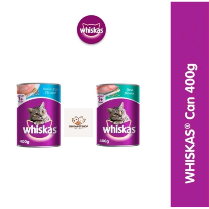 whiskas kaleng 400gr