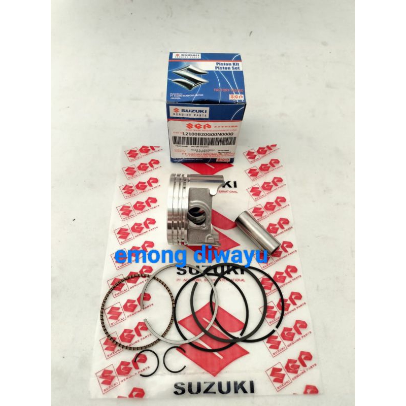PISTON KIT  STD (SHOGUN 125) SUZUKI ORIGINAL  SHOGUN 125 SF FI AXELO / SHOGUN RR FL NR