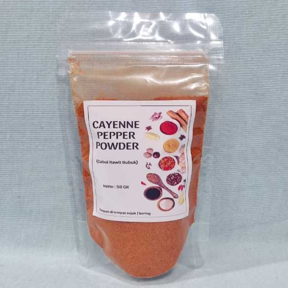 

Cabai Rawit Pedas Bubuk / Cayenne Pepper Powder (50 gr)