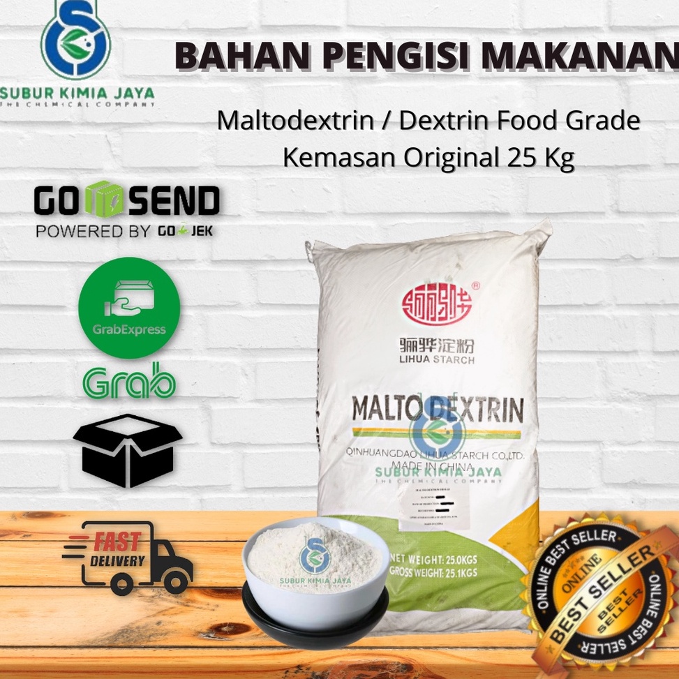 

BEST SELLER Maltodextrin Dextrin ex Lihua DE 112 Food Grade Filler Makanan Netral 1 ZAK 25 KG