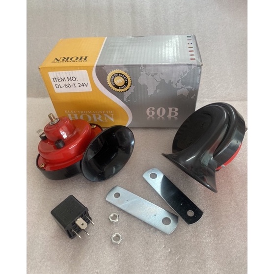 jq Klakson Keong Mobil Motor Truk 12 volt dan 24 volt