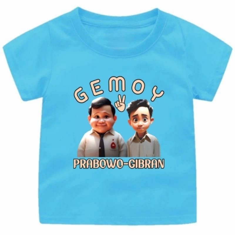 Baju kaos anak GEMOY PRABOWO GIBRAN VIRAL