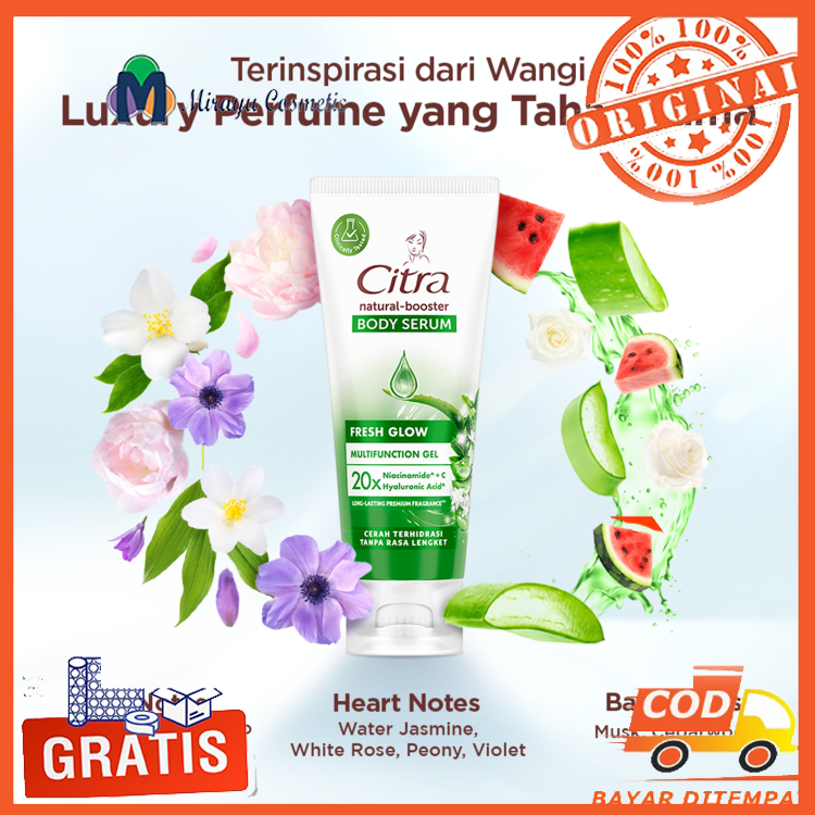 CITRA MULTIFUNCTION GEL SOOTHING GEL ALOE BRIGHT UV 20x NIACINAMIDE + vitamin E 180ML Lidah Buaya Be