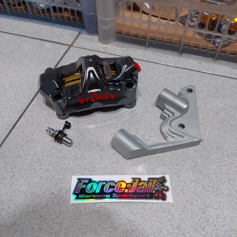 Kaliper Brembo GP4 set breket Rx King new