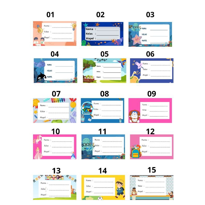 

STIKER LABEL NAMA MAPEL