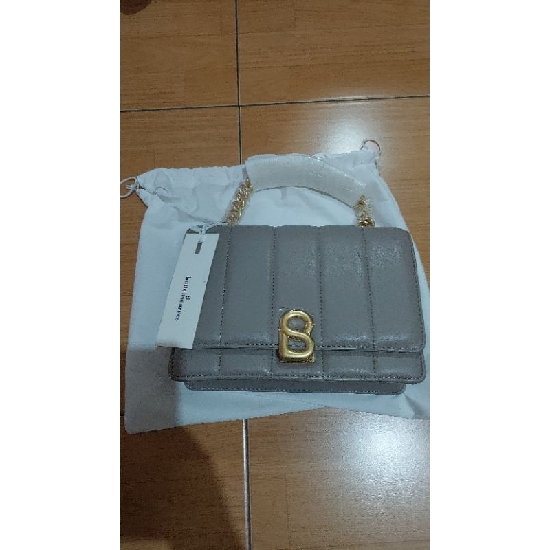 nora bag buttonscarves original NEW warna taupe