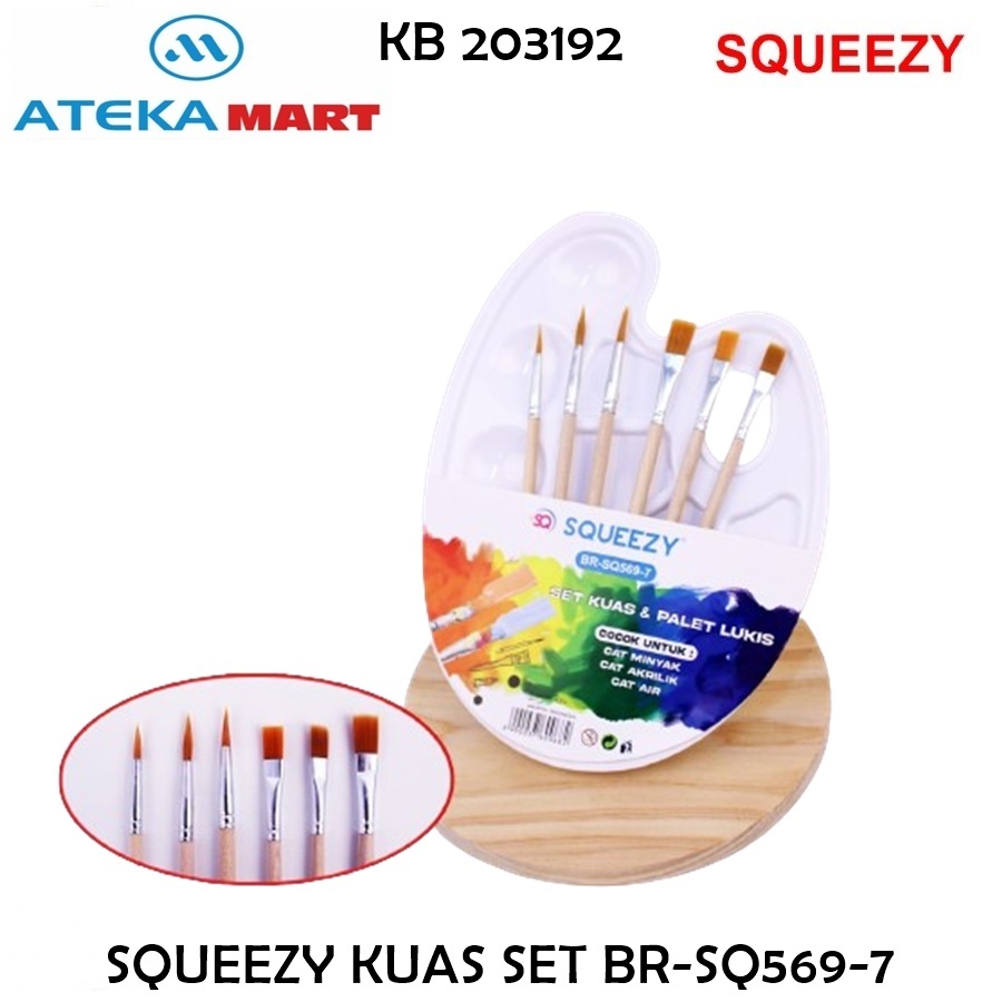 

[SET] ART SET PALETTE DAN KUAS BR-SQ569-7 BR-SQ570-7