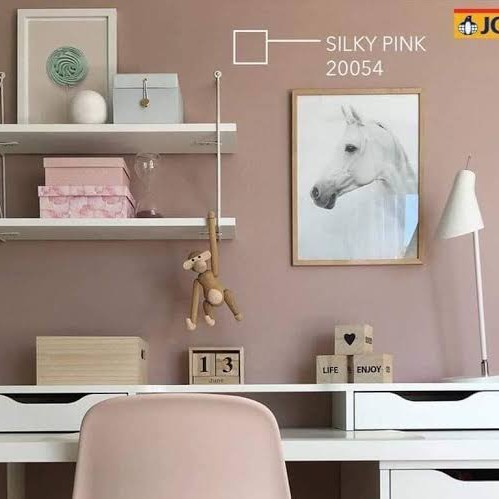 CAT TEMBOK INTERIOR DAN EKSTERIOR JOTUN - SILKY PINK/20054 (PAIL)