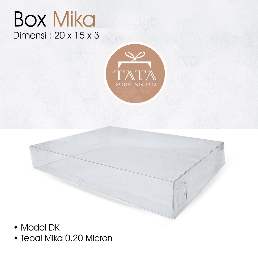 

Box Mika 20 x 15 x 3 cm Model Doskue (Min Order 5 Pcs)
