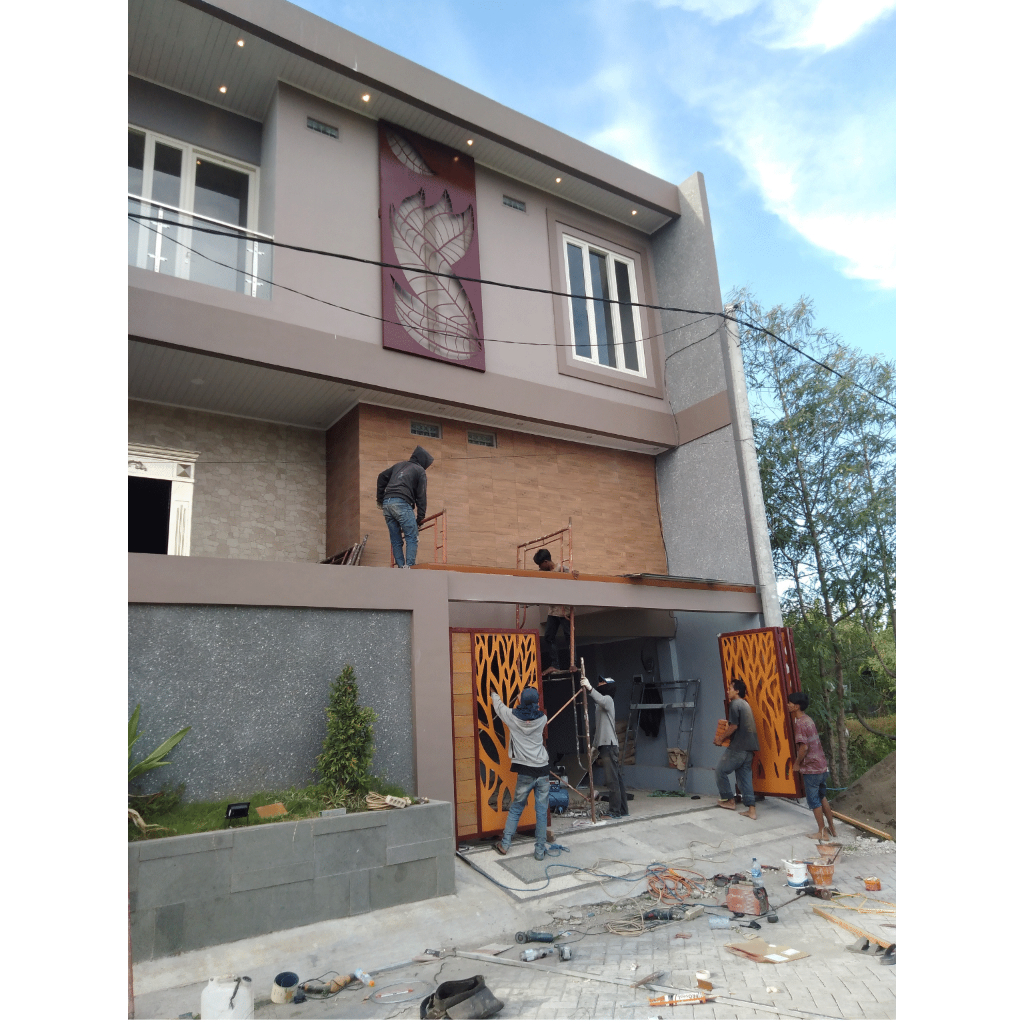 Pagar rumah mewah / pagar plat cutting custom motif / pagar sidoarjo