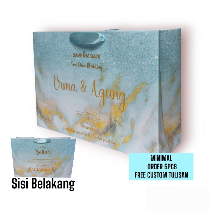 

TAS KERTAS CUSTOM PAPER BAG CUSTOM GLITTER SERIES