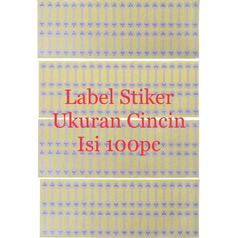 

Label Stiker ukuran Cincin Bulat (100pc)