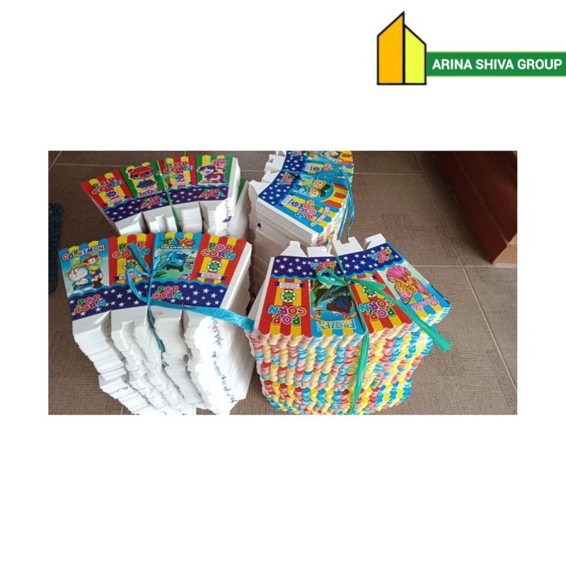 

400 LEMBAR KERTAS POPCORN 12 × 6 PAPER CRAFT KARTON POPCORN BERKUALITAS | KARDUS KEMASAN POPCORN UKURAN 12 × 6 PRODUK TERBARU | CENTRAL JAYA ABADI | ARINA SHIVA GROUP 1134