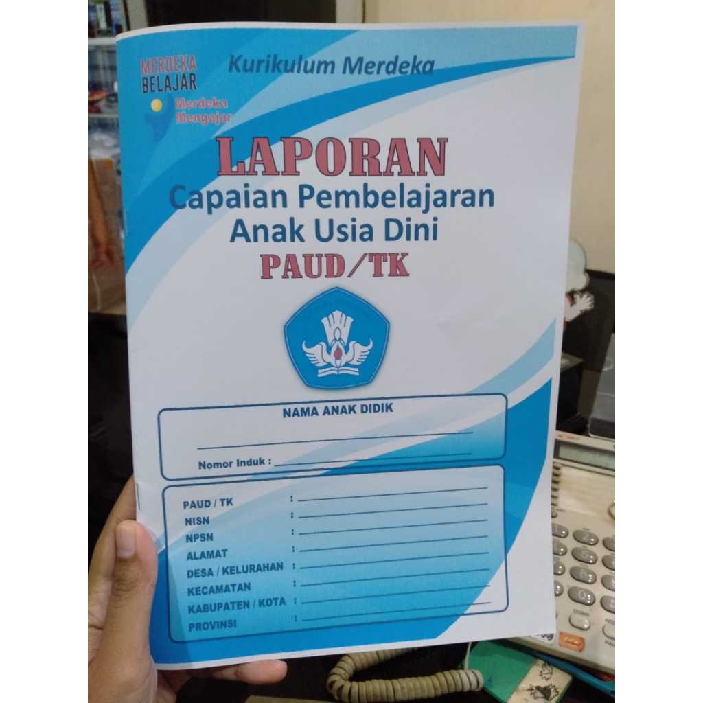 Buku Raport PAUD TK Kurikulum Merdeka