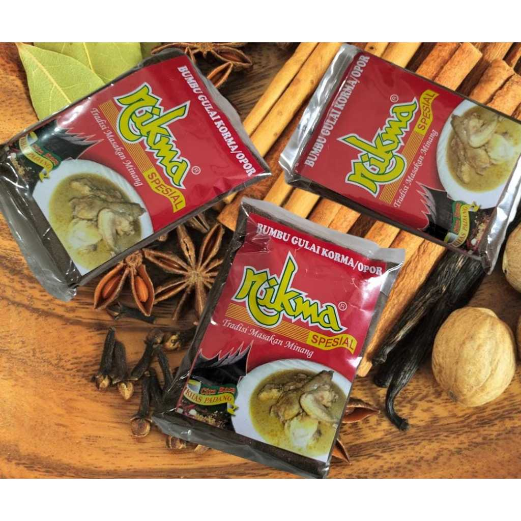 

NIKMA BUMBU GULAI KORMA/OPOR 50 GRAM (1 PACK = 20 PCS)