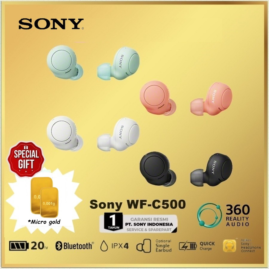 Sony WF-C500 Truly Wireless Headphones Headset Earphone WF C500 C 500