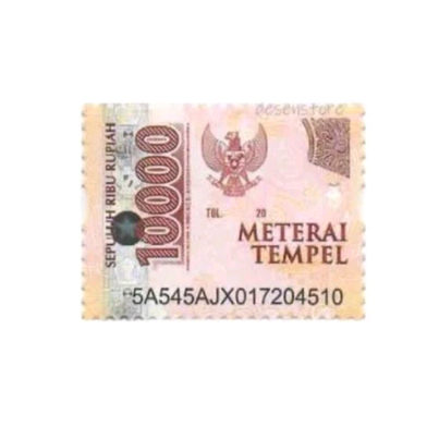Materai 10000 Original Pos Indonesia