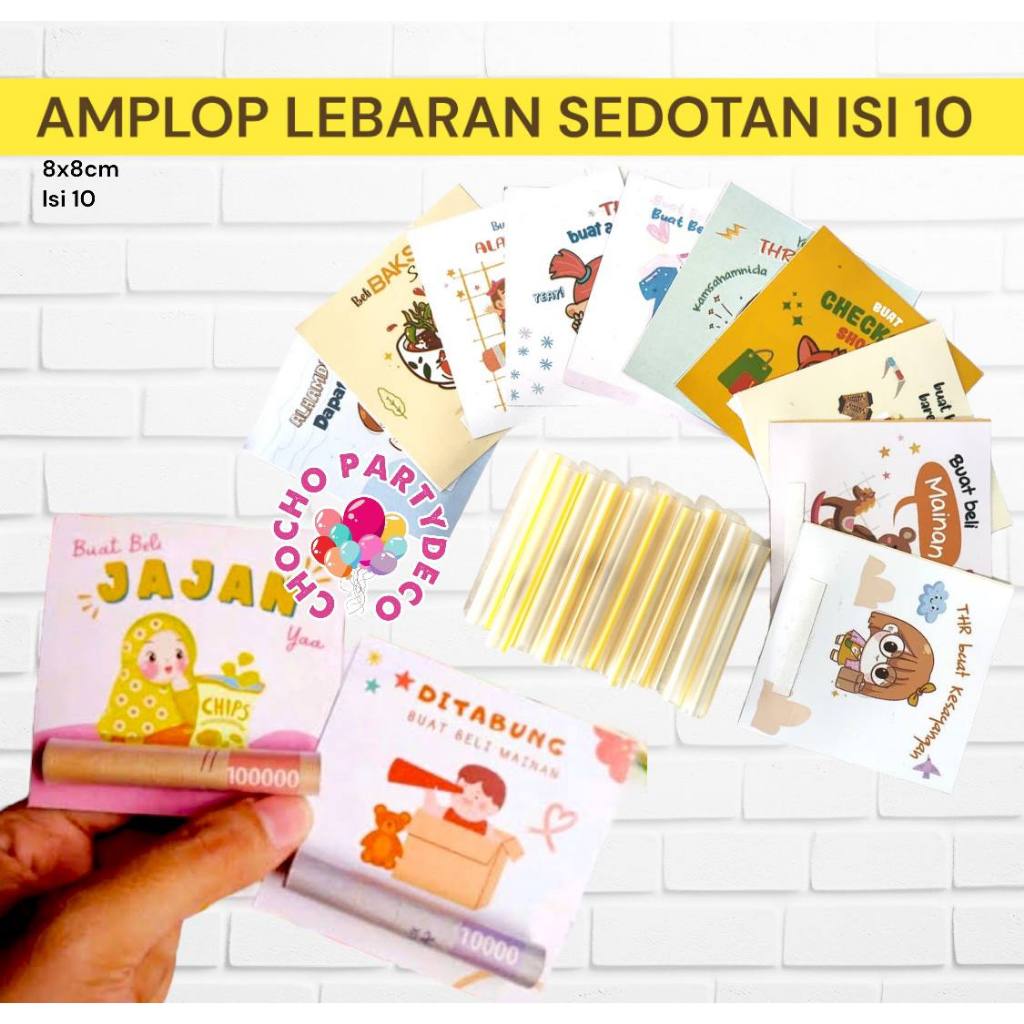 

Amplop Lebaran SEDOTAN Isi 10 / Angpau Idul Fitri Viral