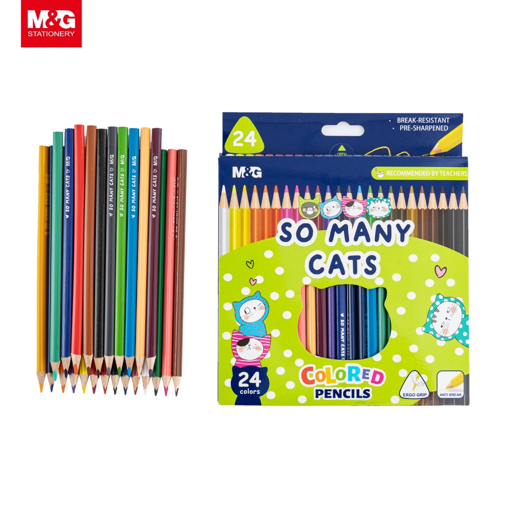 

Pensil Warna M&G "So Many Cats" Triangle Color Pencil Set 24 Colors AWP343A2