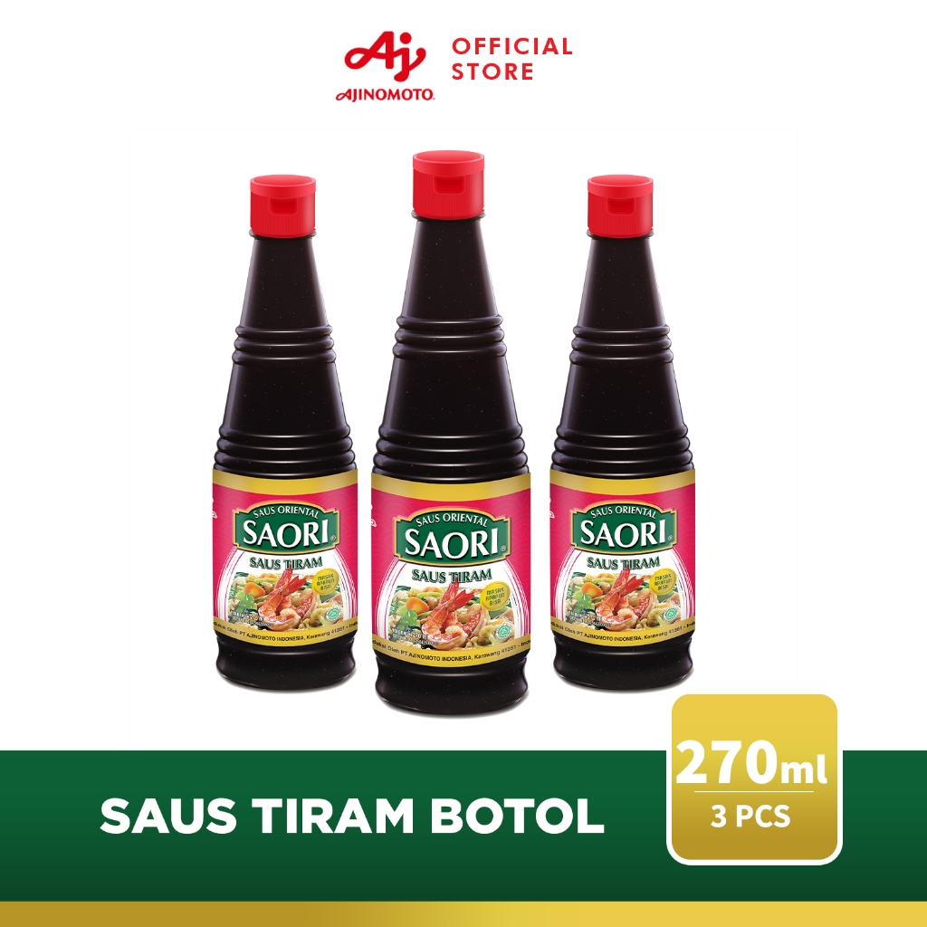 

SAORI® Saus Tiram Oriental Oyster Botol 270ml (3 pcs)
