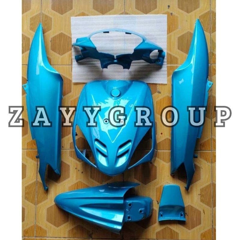 Body Halus Sepaket Warna Biru Langit Yamaha Mio Sporty Lama Tahun 2005