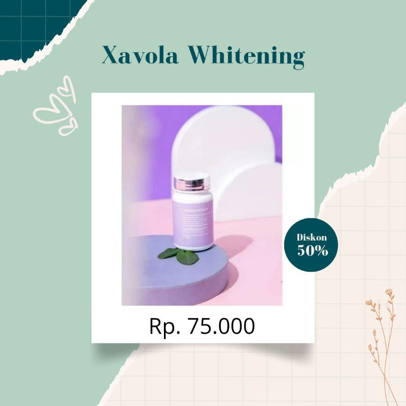 Xavola whitening capsul Collagen(pemutih badan)