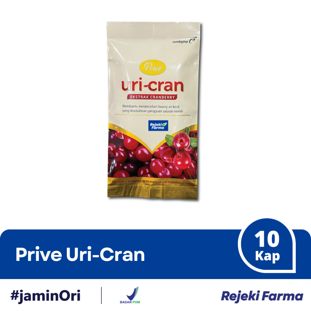Prive Uri-Cran Uricran 10 Kapsul - Ekstrak Cranberry Multivitamin