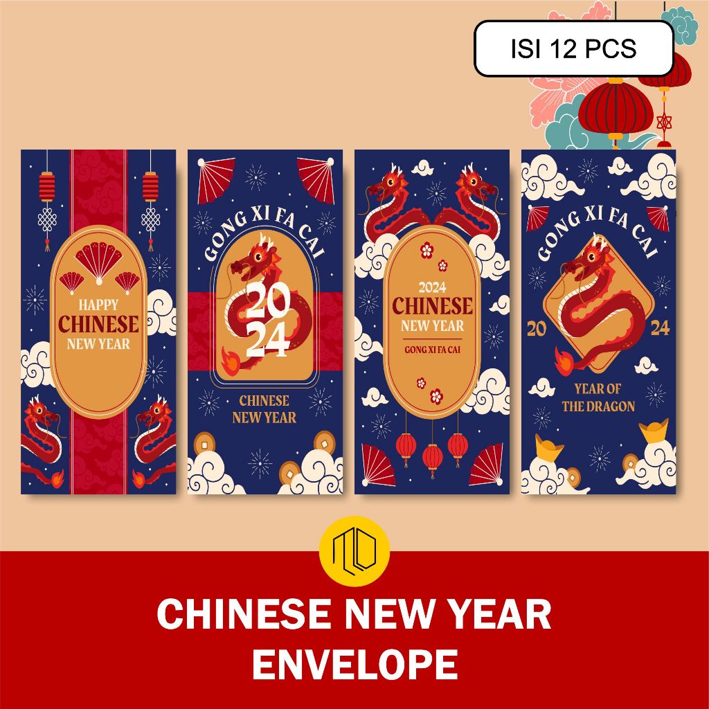 

Angpao Imlek 2024 isi 12 Pcs Motif Naga Shio Naga / Amplop / Angpao / Angpao Imlek 2024 Unik / Angpao Imlek 2024 Naga / Kertas Angpao / Amplop Angpao Imlek / Angpao Lucu Unik / Angpao Panjang