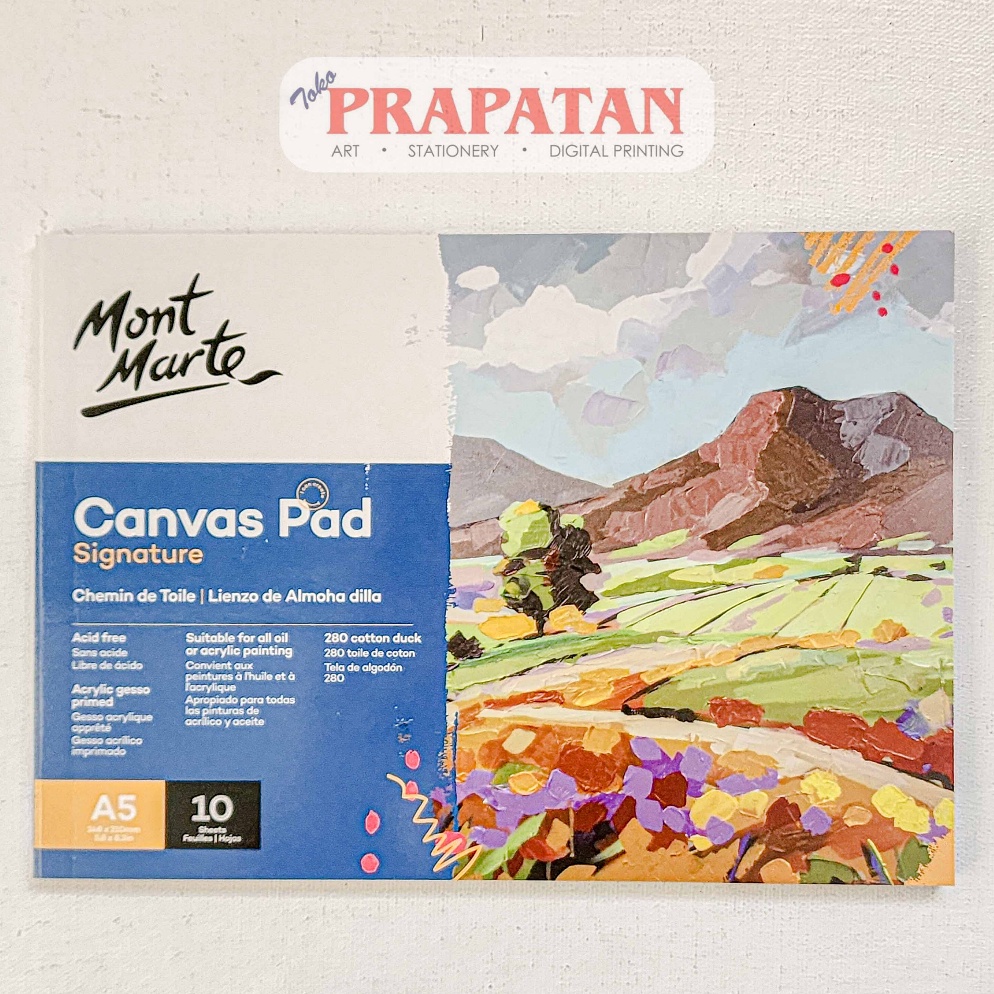 

ART Q34V Mont Marte Canvas Pad A5 Buku Cat Akrilik