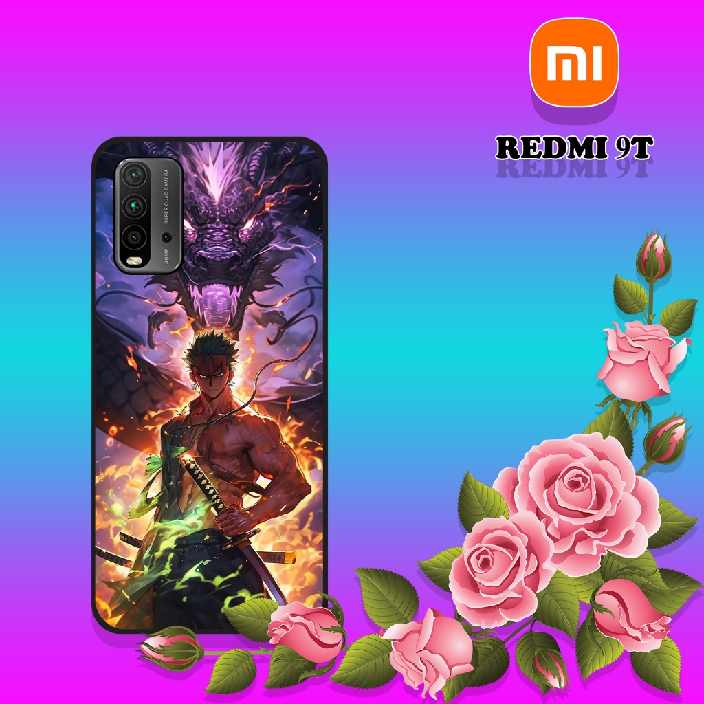 CUSTOM CASE GLOSSY [ PF19] ALL TYPE XIAOMI REDMI 9T MOTIF ANIME ZORO ONE PIECE