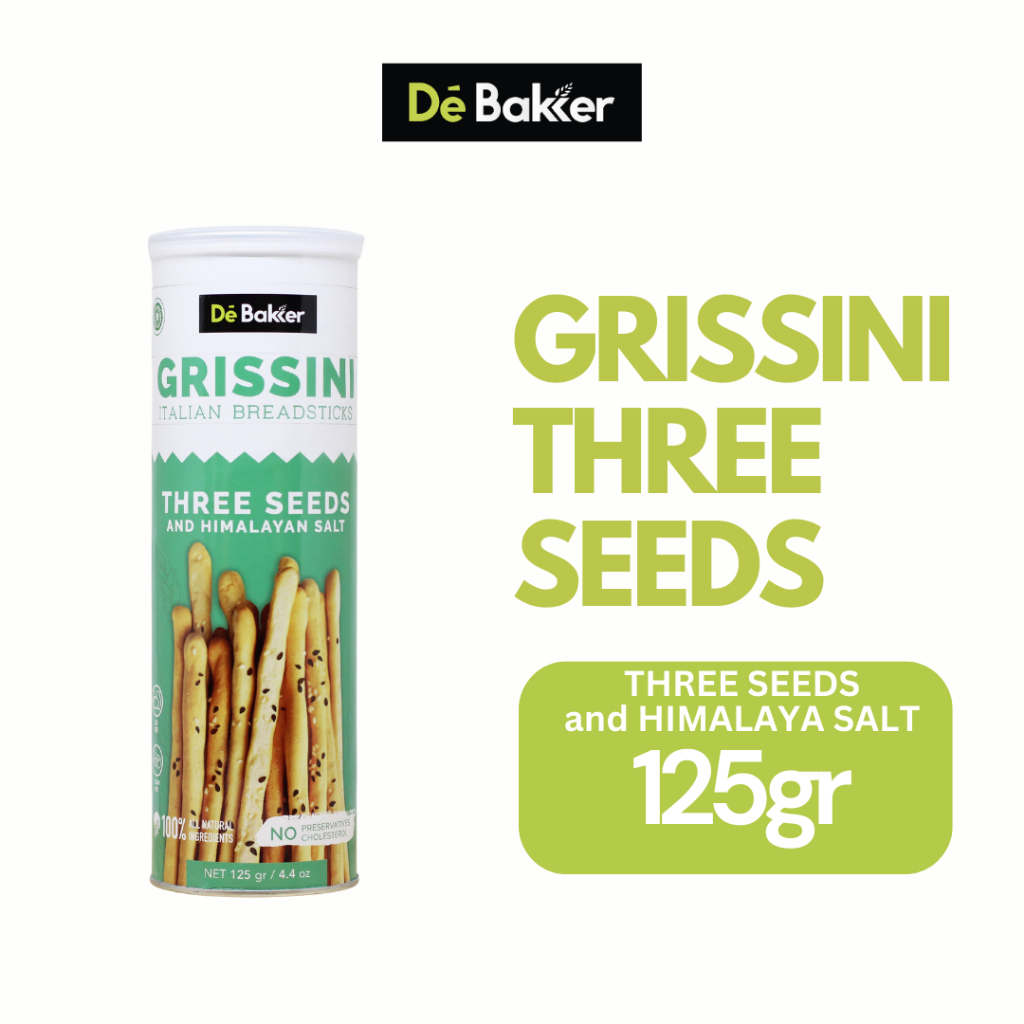 

De Bakker Grissini Three Seed Snack Gurih Sehat