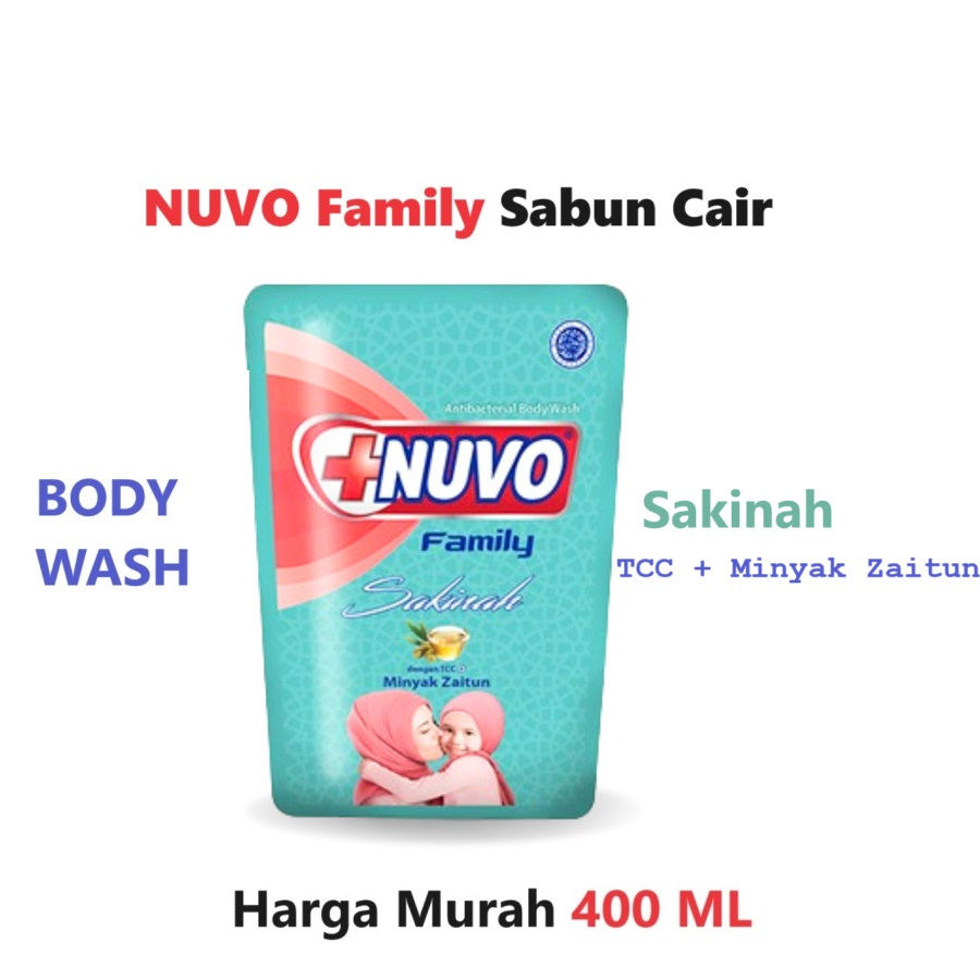 Nuvo Family Body Wash Sabun Cair 400 ML - Sakinah + Minyak Zaitun