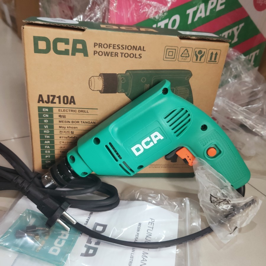 Mesin bor DCA AJZ10A 10mm Electric drill machine 10 mm AJZ 10A