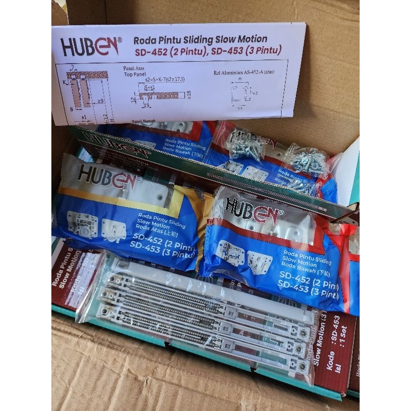 Rel Pintu Sliding 3 pintu, rel sliding 3 pintu, Rel Sliding 3 pintu Huben, Rel sliding Huben