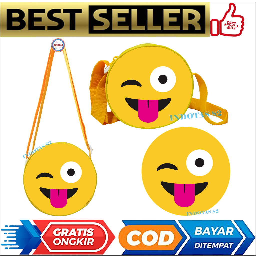 Tas Selempang Anak ABG Bentuk Bulat Kualitas Premium