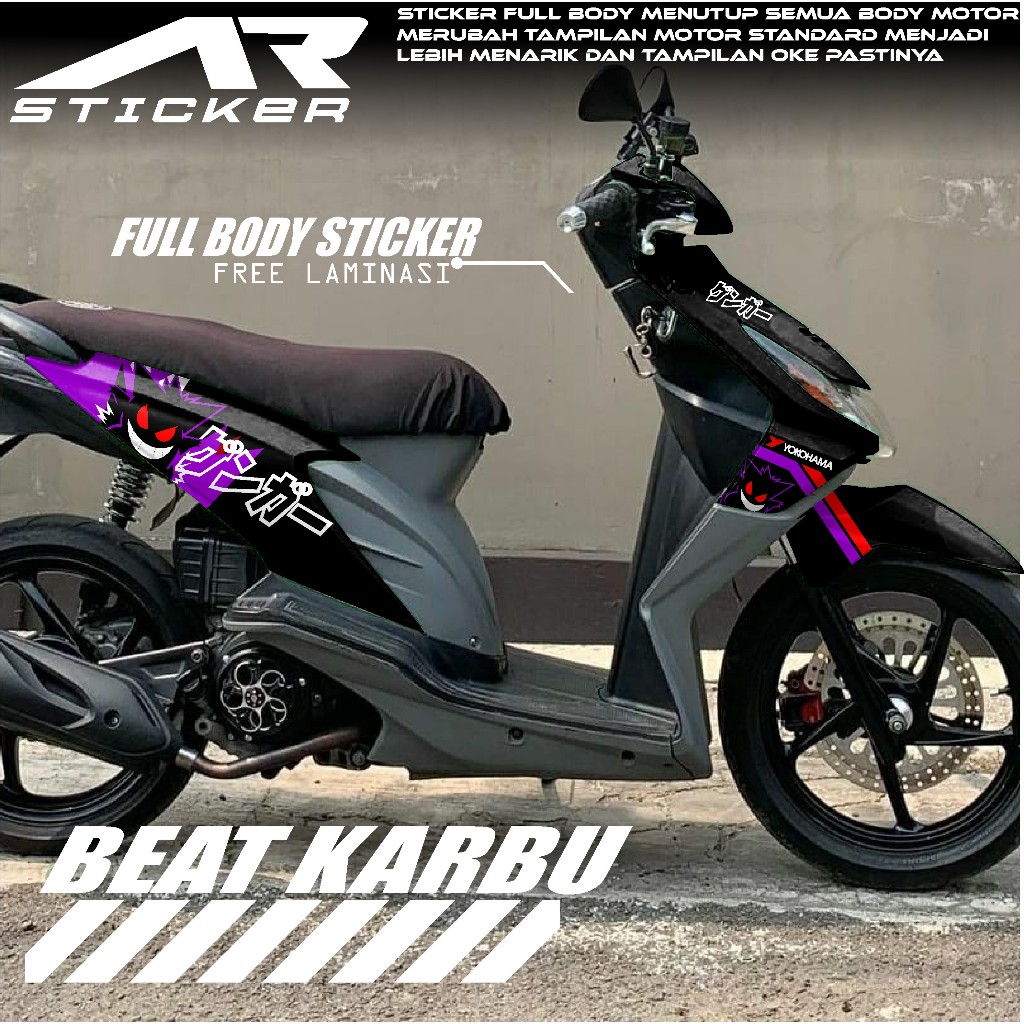 Decal Stiker Fullbody Beat Karbu 2008 2009 2010 2011 2012 Stiker Beat Karbu Variasi Pokemon
