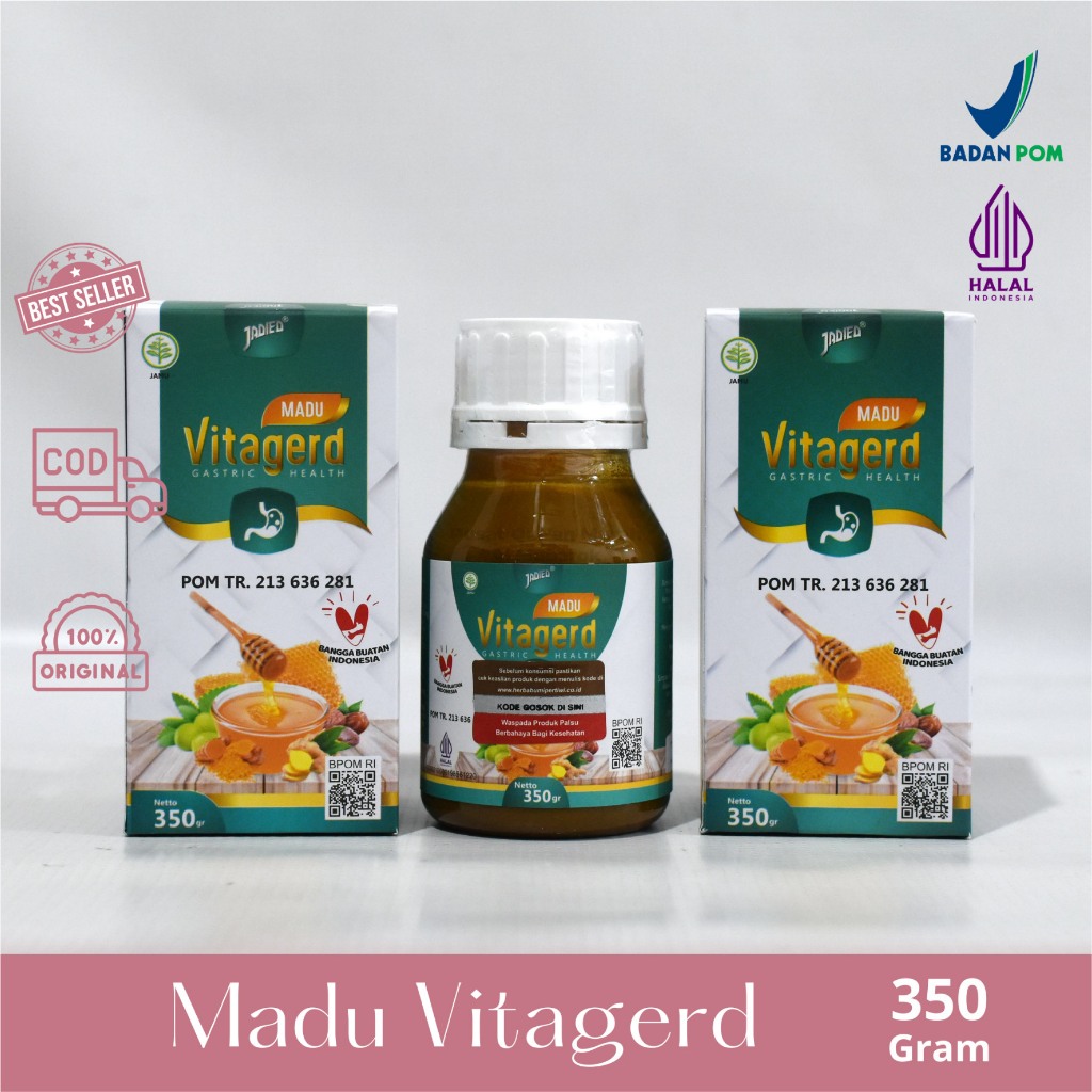 

Madu Vitagerd Obat Asam Lambung Terbaik ORIGINAL Asli BPOM Original