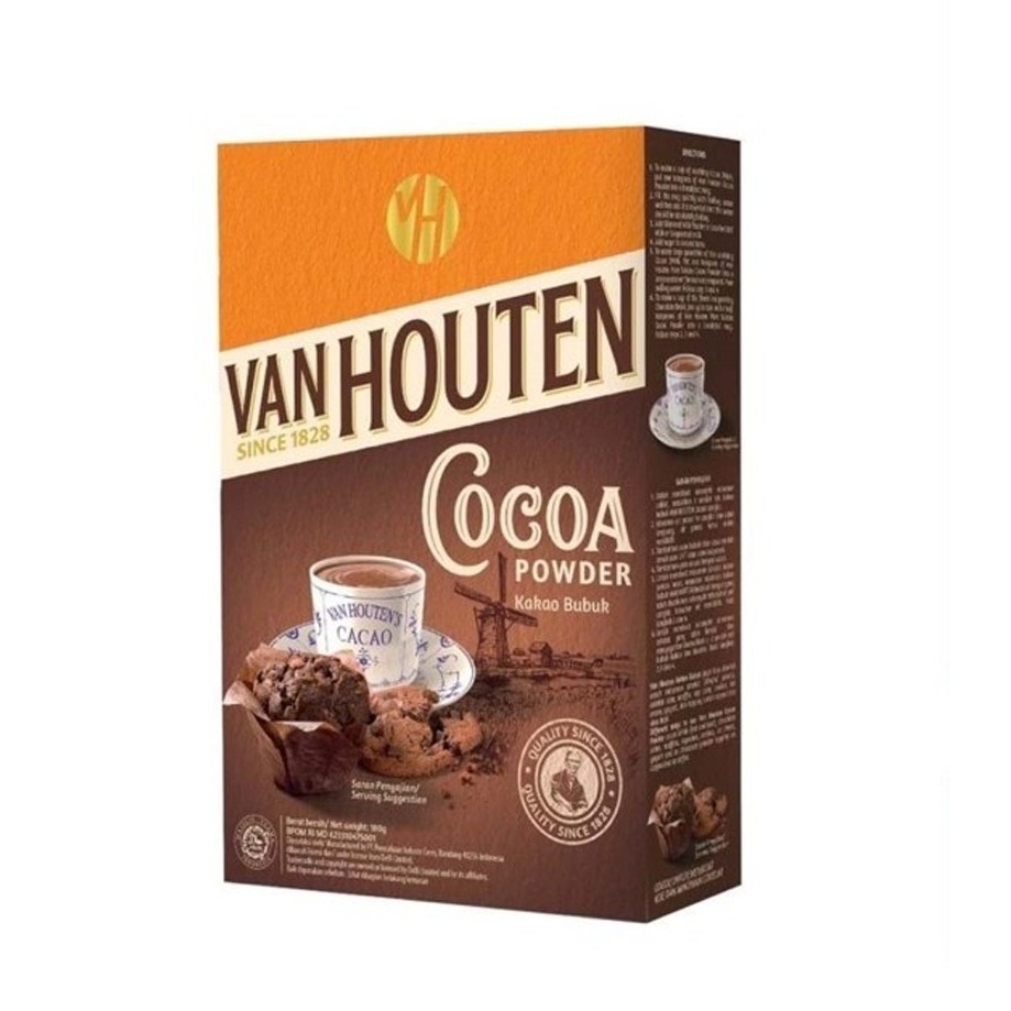 

Cokelat Bubuk (Cocoa Chocolate Powder) Van Houten - Cokelat Bubuk 100x80gr Gosend/Grab Only!