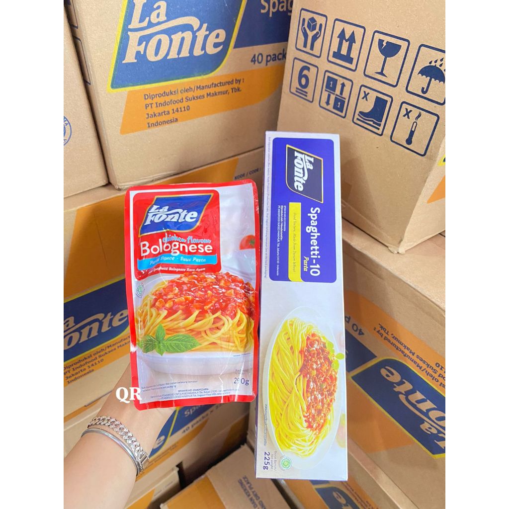 

Saus Bolognese + Spaghetti LaFonte 225gr