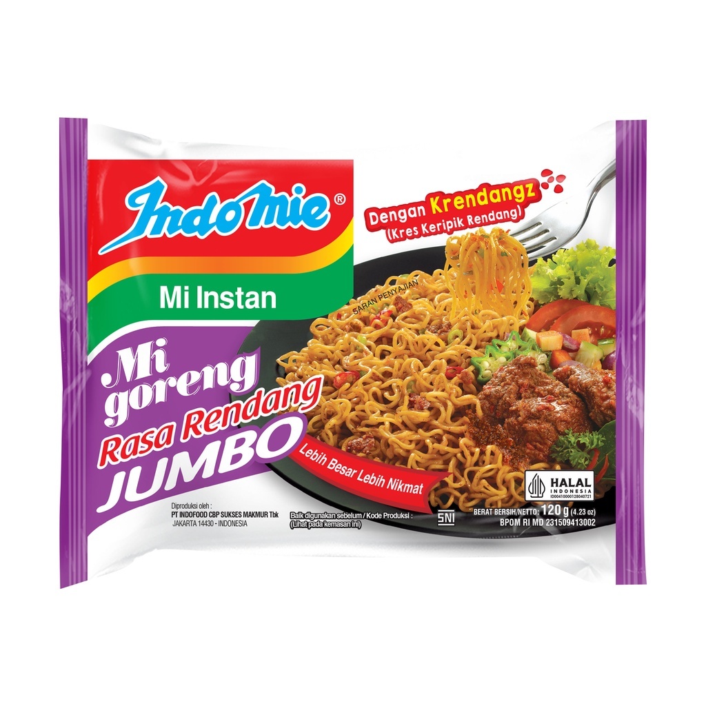 

INDOMIE JUMBO GORENG RASA RENDANG AS