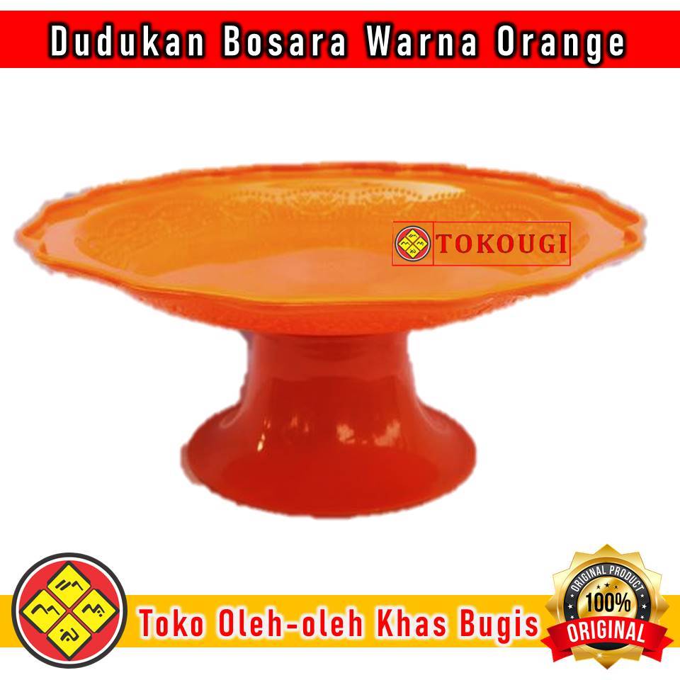 Dudukan atau kaki Bosara Warna Oranye atau Orange Terbuat Dari Bahan Plastik